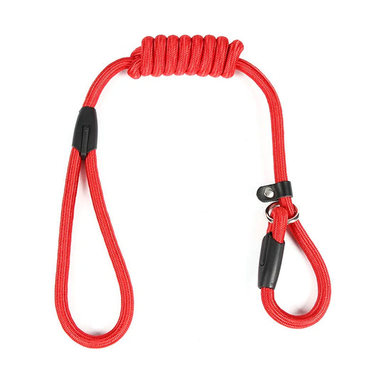 Red rope dog collar