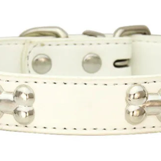 Xs leather dog collar