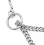 Half check chain dog collar