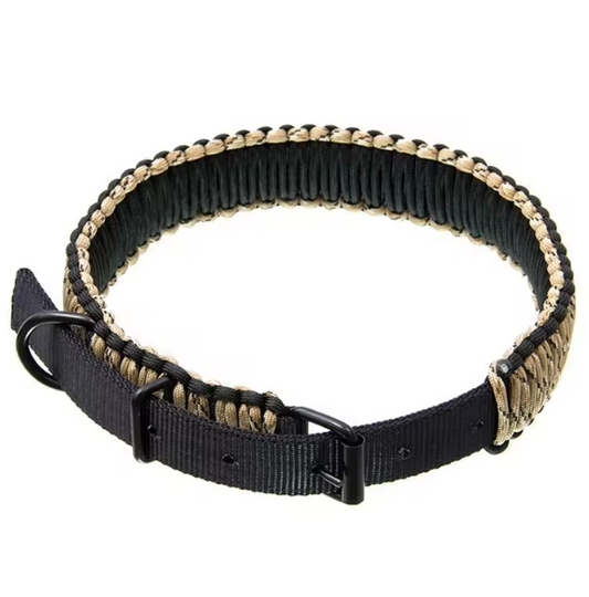 Thin paracord dog collar