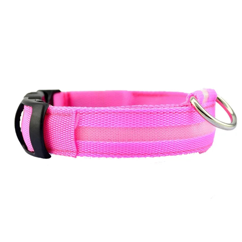 Glow in the dark pet collar