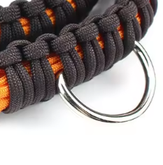 Fishtail paracord dog collar