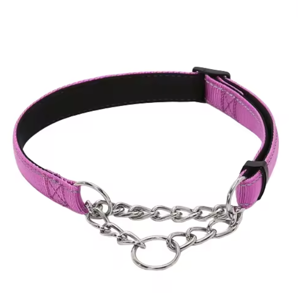 Purple martingale dog collar