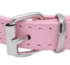 Extra small pink dog collar