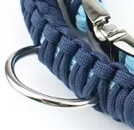 2 color paracord dog collar