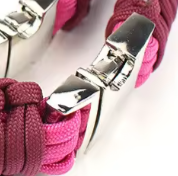 Wide paracord dog collar