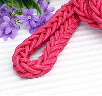 Pink rope dog lead