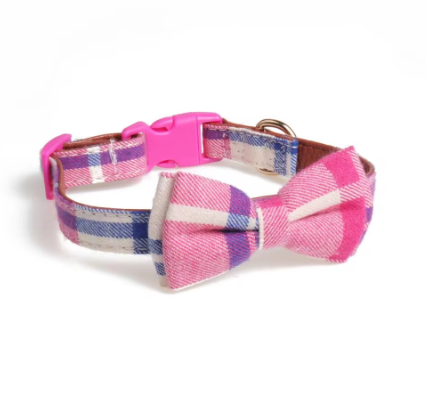 Custom tartan dog collar