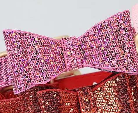 Pink glitter dog collar