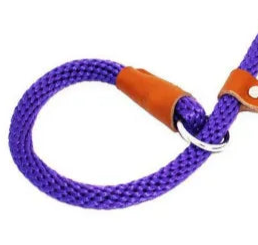 Adjustable rope dog collar