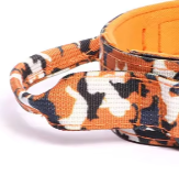 Orange tactical dog collar