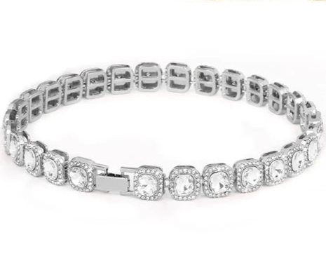 Diamond chain dog collar