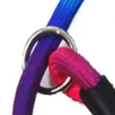 Rainbow rope dog lead