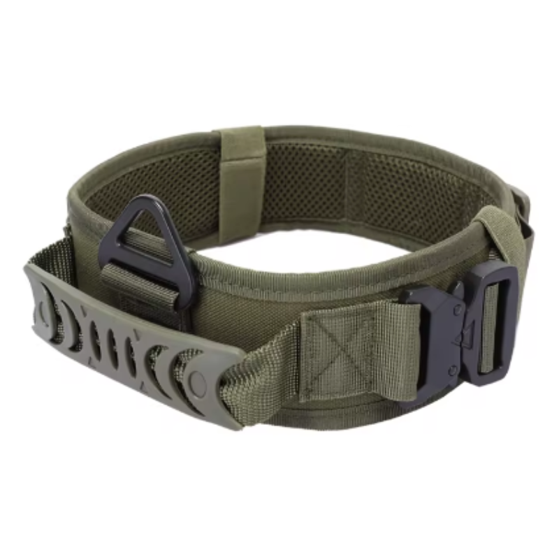 Army green dog collar