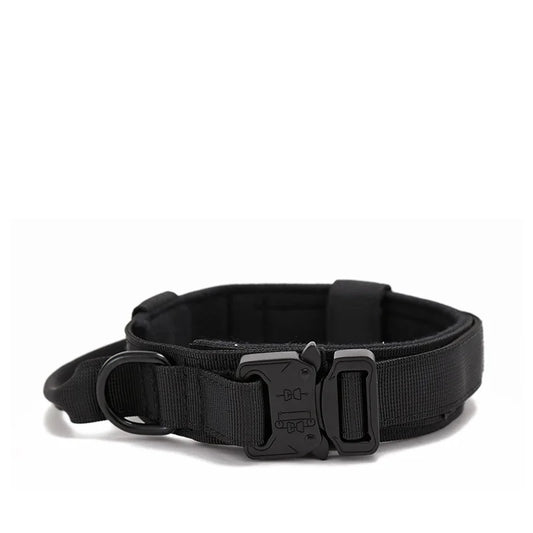 Thick black dog collar