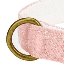 Baby pink padded dog collar