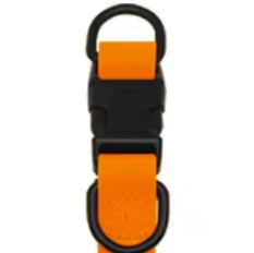 Orange rubber dog collar