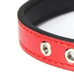 Thin leather dog collar