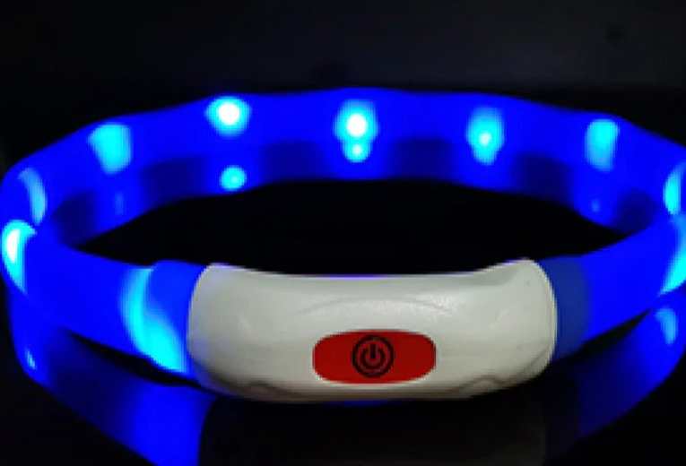 Dog collar with lights