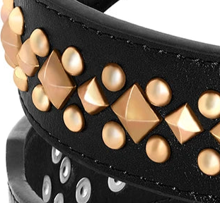 Real leather dog collar