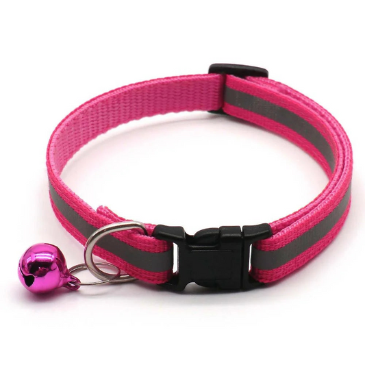 Reflective glow in the dark dog collar