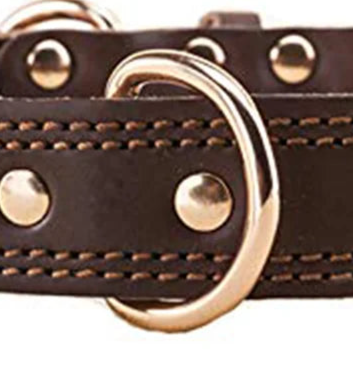 Leather tactical leather dog collar