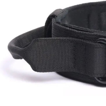 Thick black dog collar