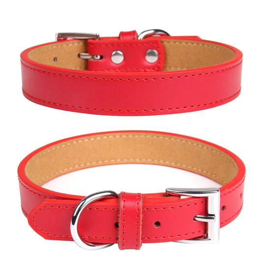 Handmade leather dog collar