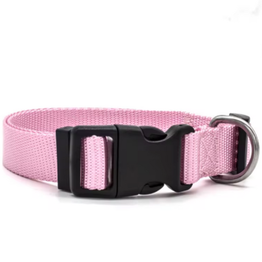 Baby pink puppy collar