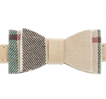 Dog neck tie collar with pattern