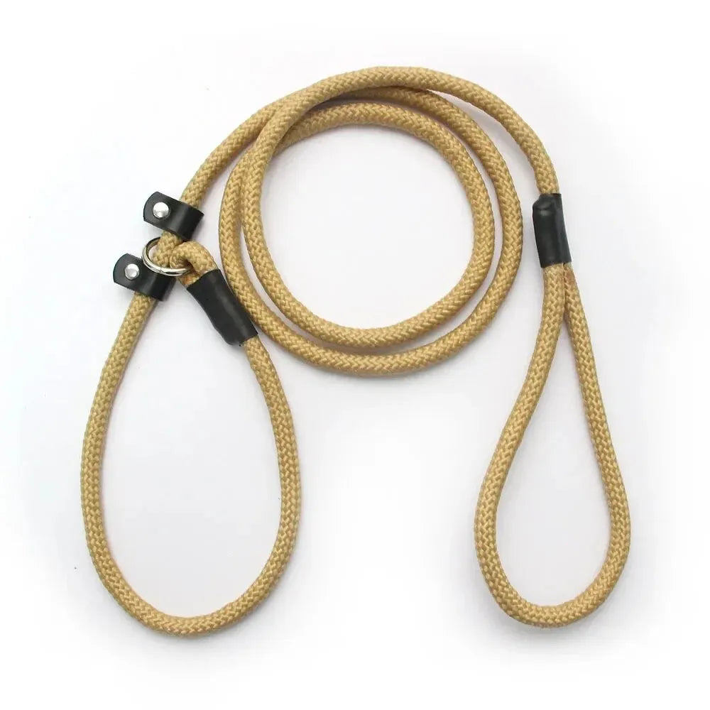 Rope style dog leash